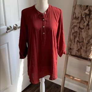 Russett 3/4 sleeve tunic size L